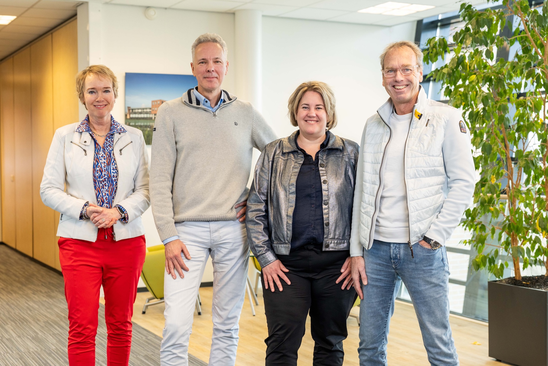 Sigrid Hoekstra, Rodo de Bert, Marc Kuipers en Andrea Evenhuis
